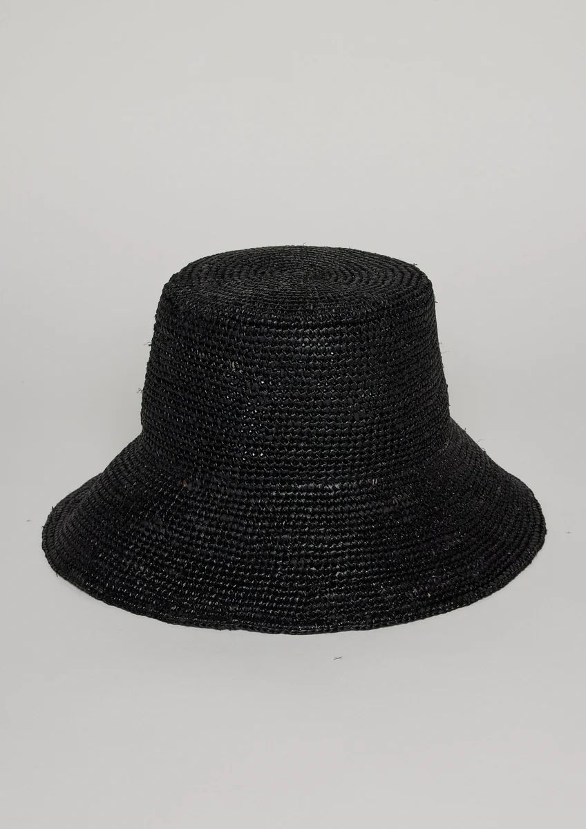 Chic Crochet Bucket Hat- Black | Hat Attack