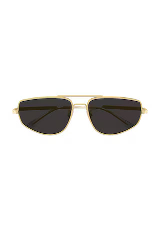 Bottega Veneta Flat Top in Gold & Grey from Revolve.com | Revolve Clothing (Global)