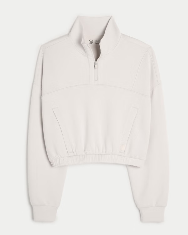 Women's Gilly Hicks Active Cooldown Quarter-Zip Top | Women's Activewear | HollisterCo.com | Hollister (US)