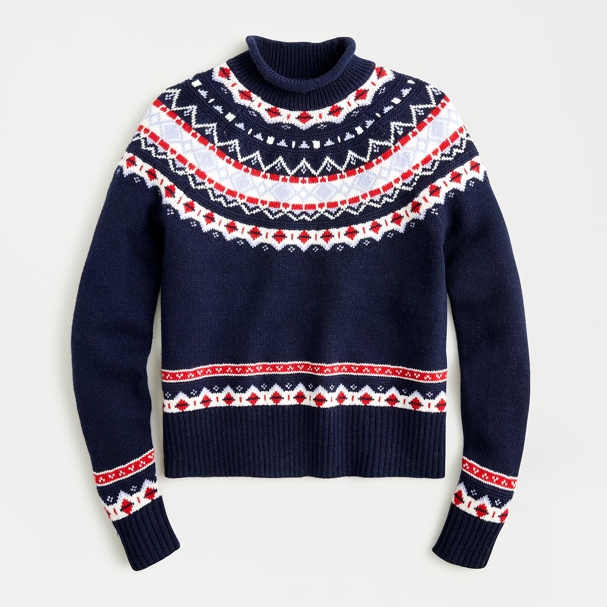 Women's rollneck™ sweater in Fair Isle | J. Crew US