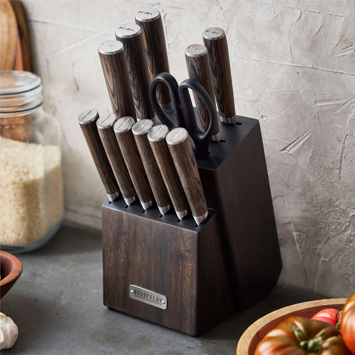 Bobby Flay by GreenPan Stainless Stel 13-Piece Knife Block Set | Wayfair North America