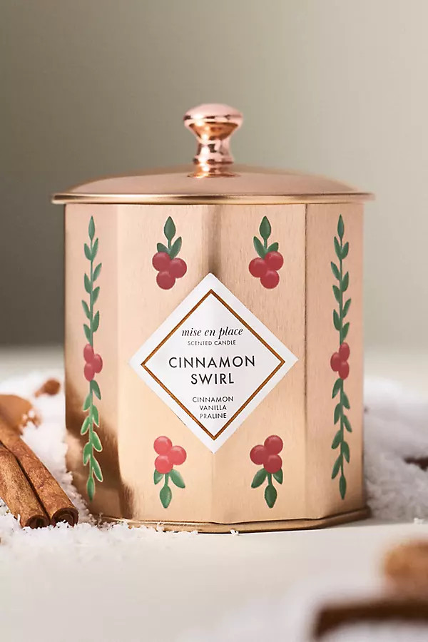mise en place Gourmand Cinnamon Swirl Tin Candle | Anthropologie (US)