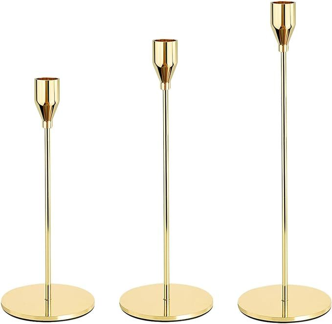 Urban Deco Taper Candle Holders for Candlesticks Vintage Candle Holders for Table Centerpiece Dec... | Amazon (US)