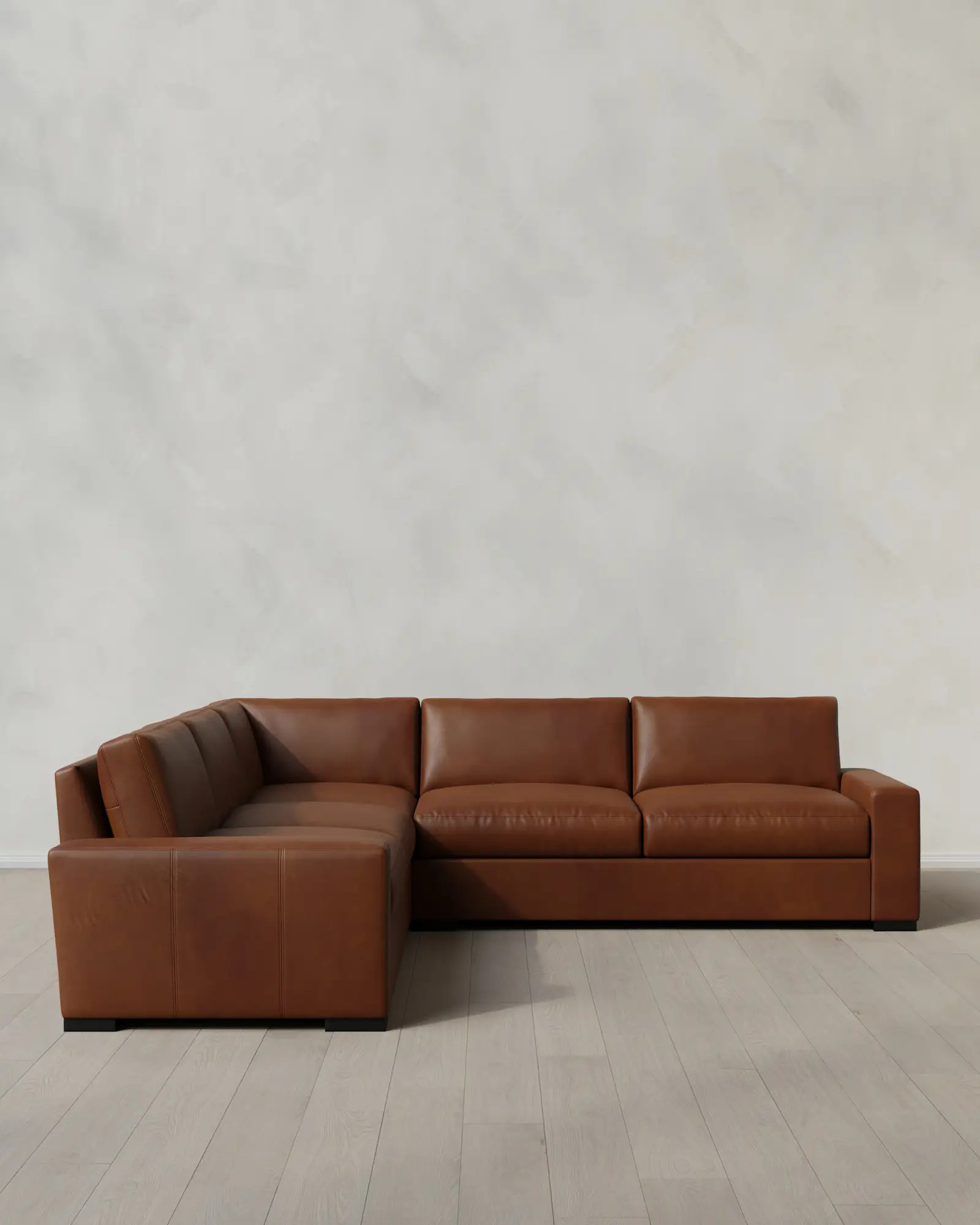 Stillman L Sectional in Leather | Quince