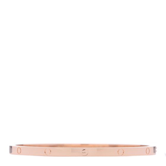 18K Pink Gold Small LOVE Bracelet 18 | FASHIONPHILE (US)