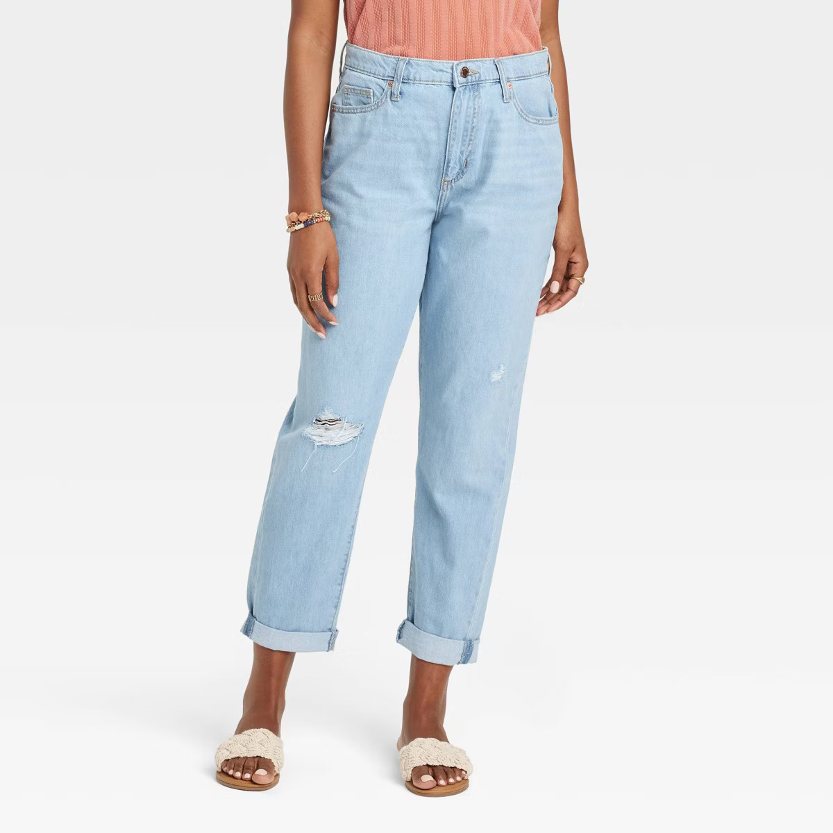 Women's Mid-Rise Boyfriend Jeans - Universal Thread™ Light Wash | Target