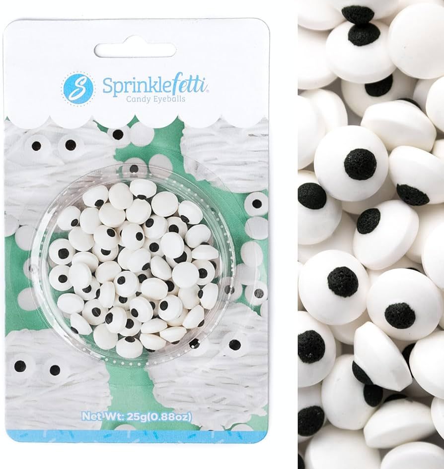 Sweets Indeed Candy Eyeballs, Halloween Sprinkles, Edible Eyes, Perfect for Cake Decorations, Bak... | Amazon (US)