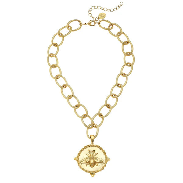 Gold Queen Bee Pendant Necklace | Susan Shaw
