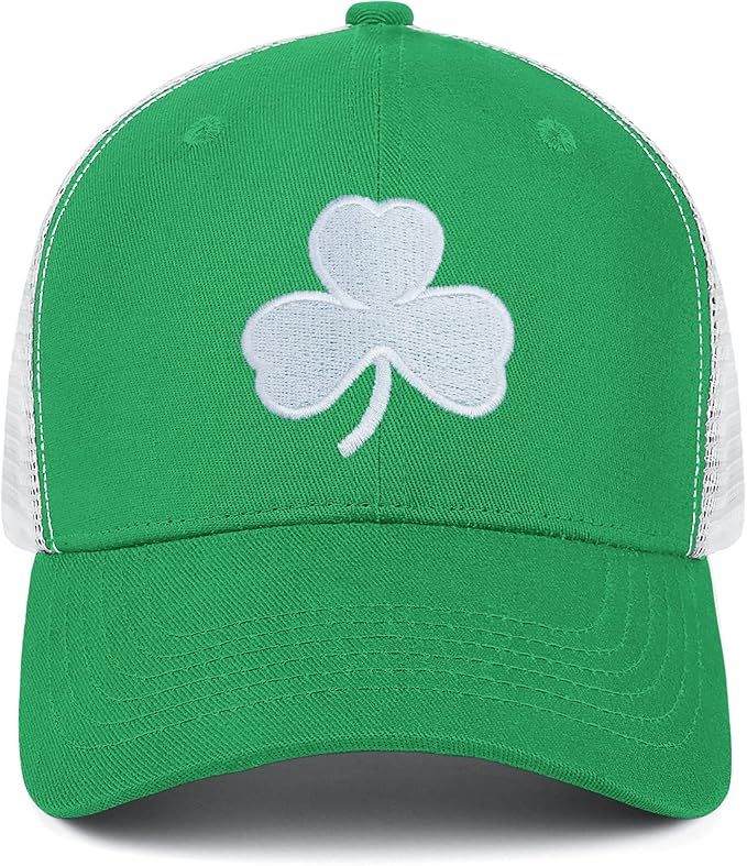 St Patricks Day Hat for Men Women Gifts Saint Pattys Costume Clover Baseball Cap Green | Amazon (US)