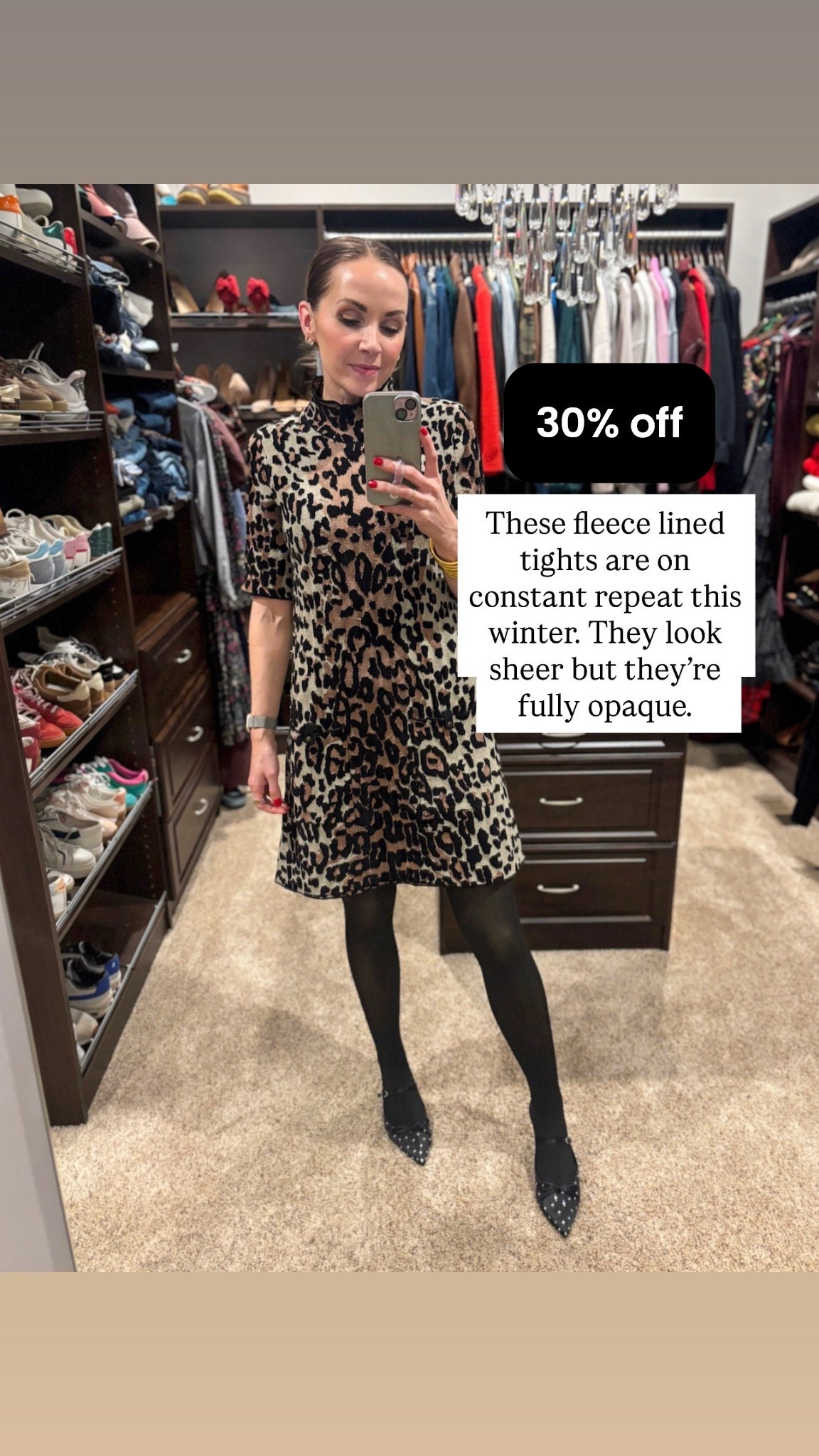 @amazon fleece lined tights I have been wearing all winter are 30% off today, coming in at under $15! They are so warm and look sheer but are full coverage 

#LTKFindsUnder50 #LTKgrwm