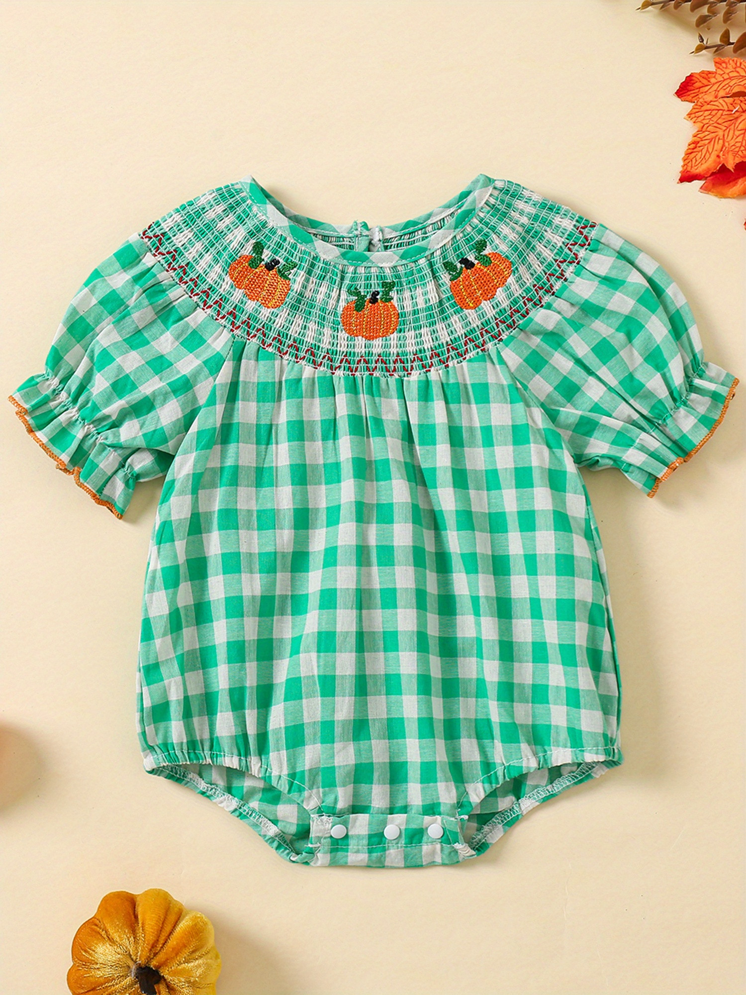 0 3t Toddler Baby Halloween Fall Romper Pumpkin Embroidered - Temu | Temu Affiliate Program