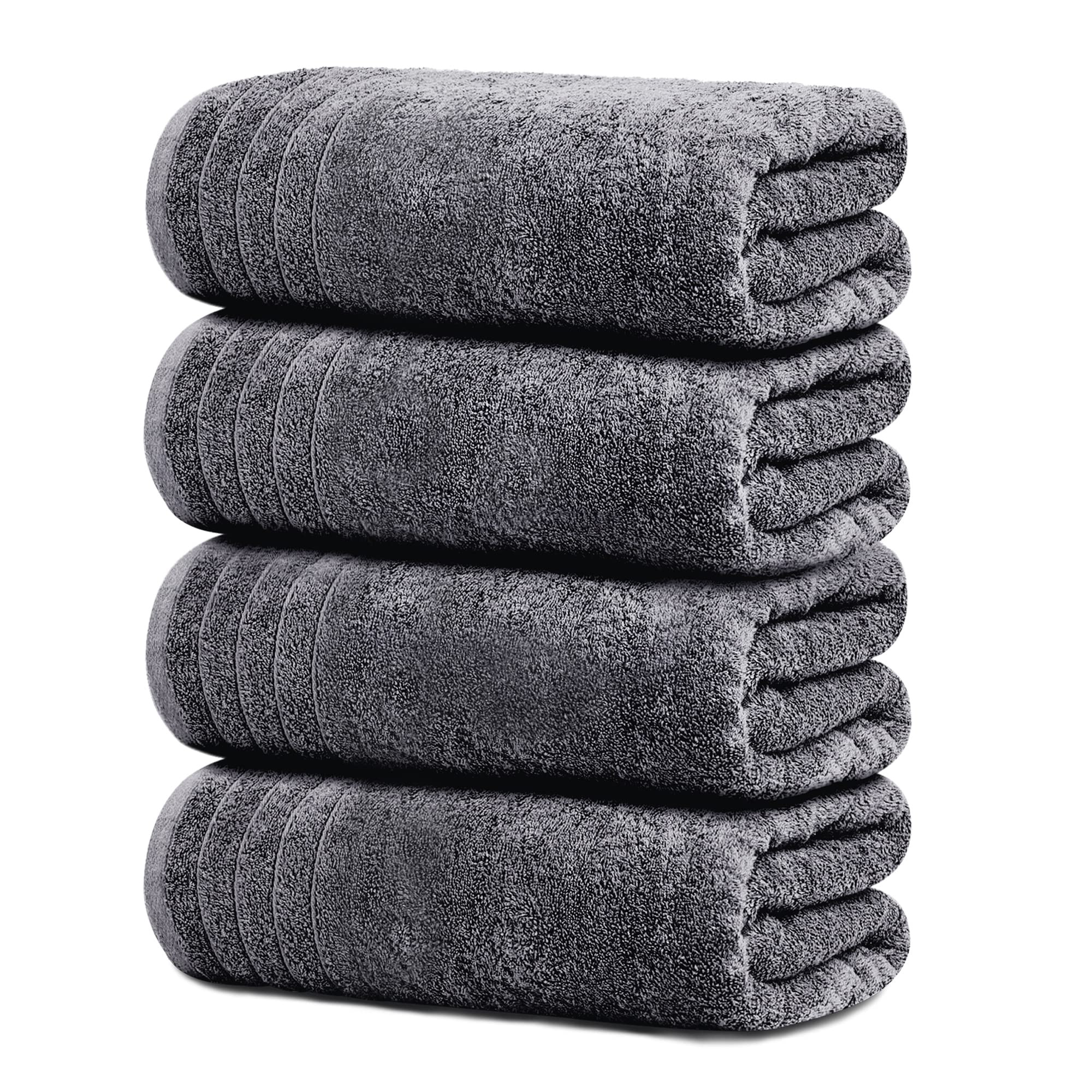 Tens Towels Pack of 4 Extra Large Bath Towels 30 x 60 Inches, 100% Cotton, Larger & Lighter Weigh... | Amazon (US)