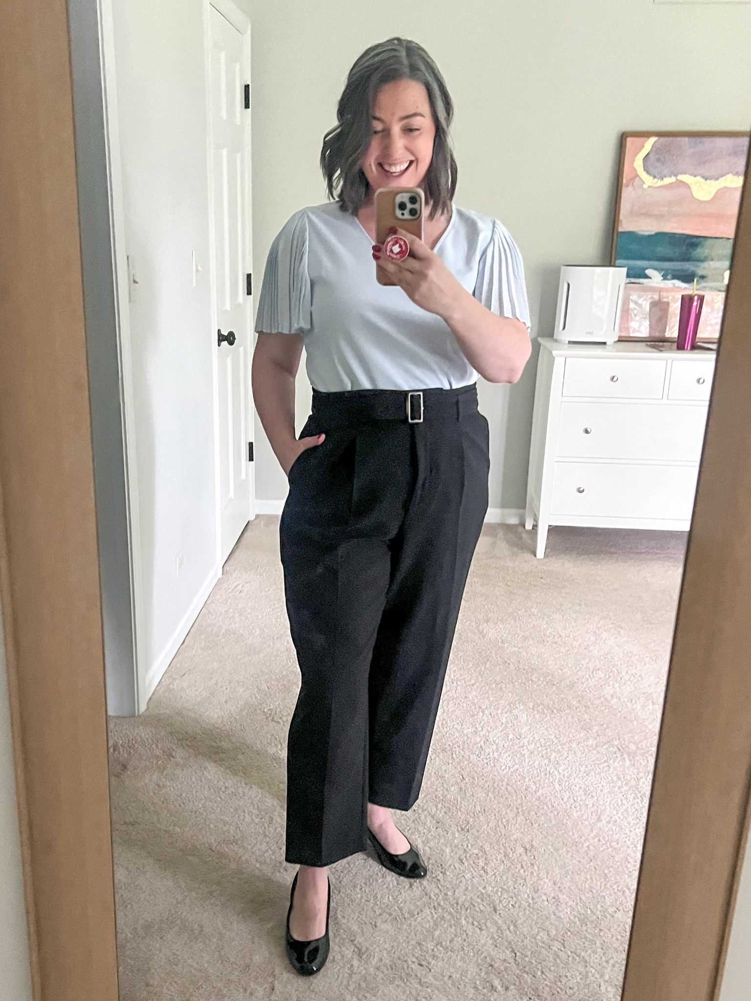 Favorite work pants! Perfect black dress pants!  

#LTKMidsize #LTKStyleTip #LTKWorkwear