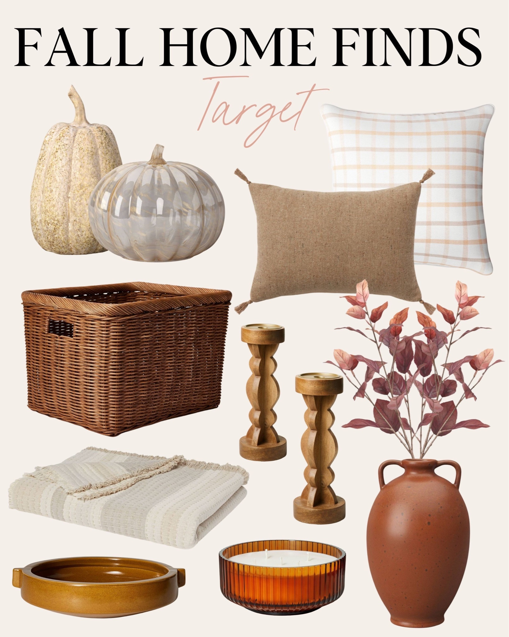 Fall home decor finds from Target. I'm loving these decorative pumpkins and faux stems perfect for fall! 

#LTKstyletip #LTKhome #LTKSeasonal