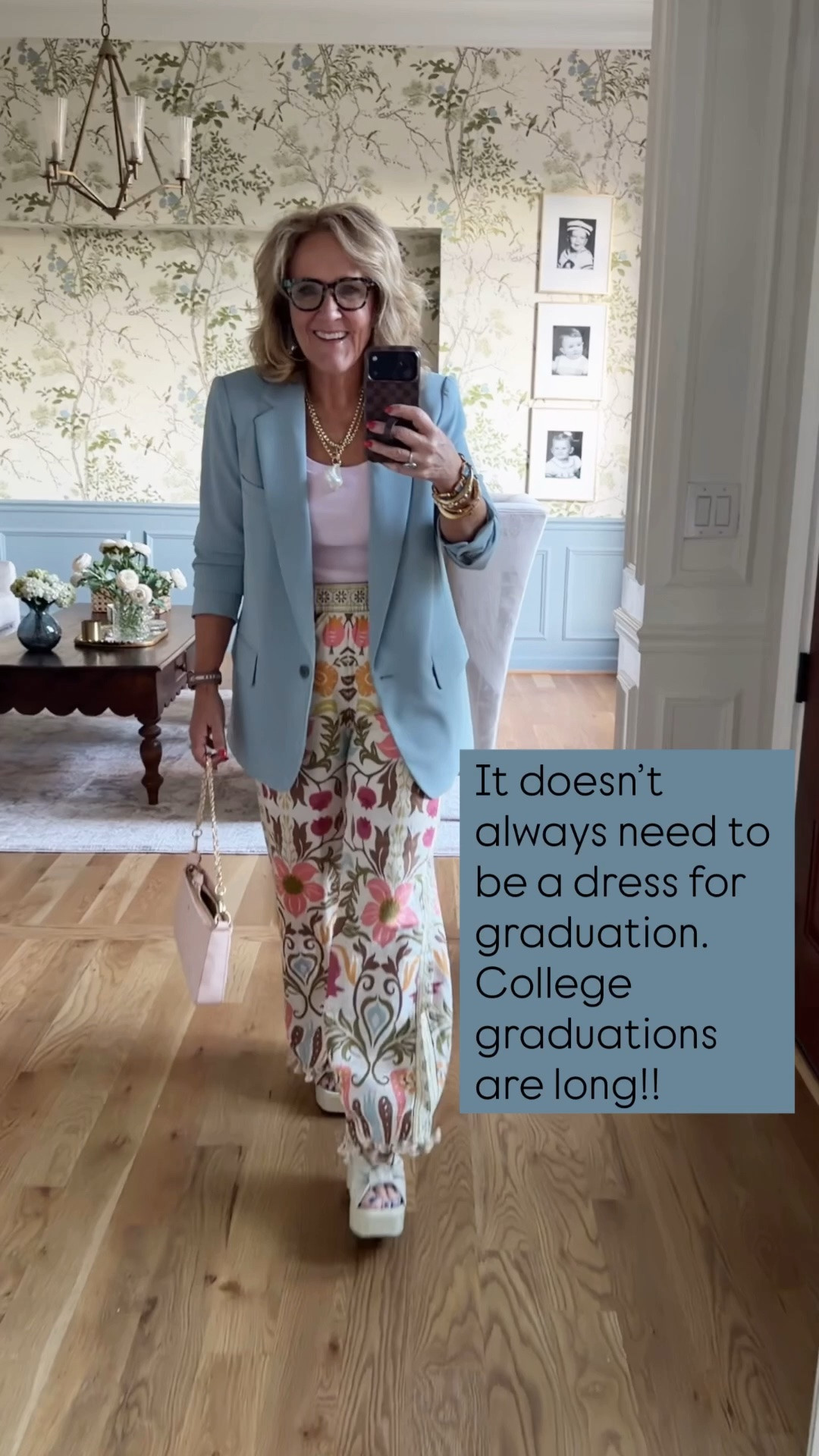 Blazer size 6
Pants size medium 
Tank size medium 
Sandals tts 

Perfect look for a graduation or shower

#LTKOver40 #LTKSaleAlert #LTKWorkwear