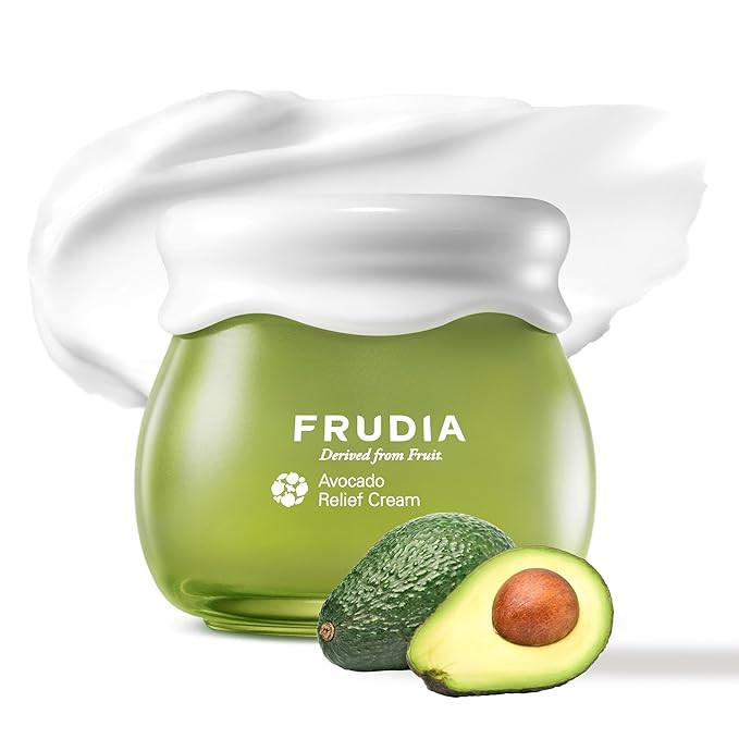 FRUDIA Avocado Relief Face Cream, Calming Korean Skincare Face Moisturizer with 62% Avocado Extra... | Amazon (US)