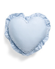 19x20 Sateen Ruffle Heart Pillow | Home | Marshalls | Marshalls