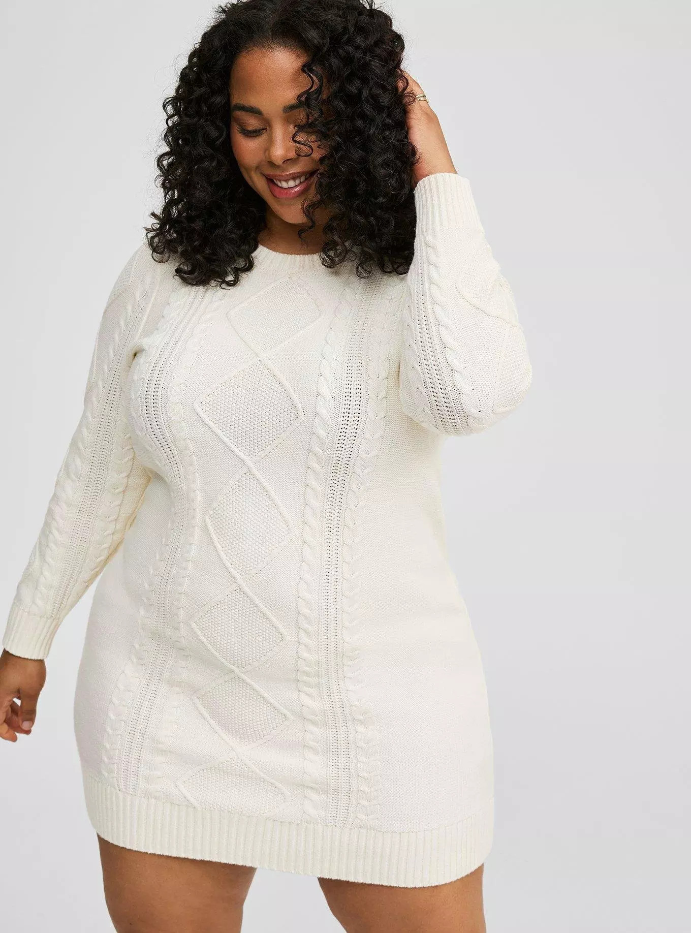 Mini Cable Sweater Dress | Torrid (US & Canada)