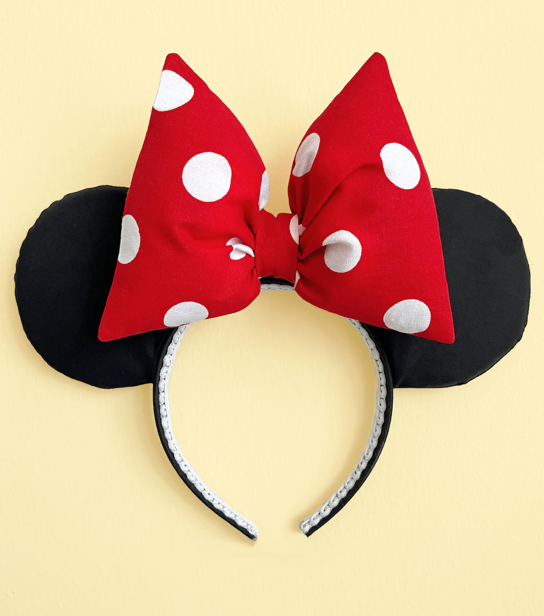 Minnie Ears Red Polka Dot Ears Classic Mickey Ears Red and White Polka Dot Ears Minnie Costume Ea... | Etsy (US)