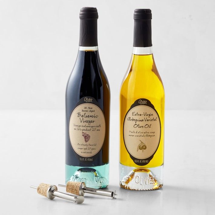 VSOP 25-Year Barrel-Aged Balsamic Vinegar & Arbequina Extra-Virgin Olive Oil Gift Set | Williams-Sonoma