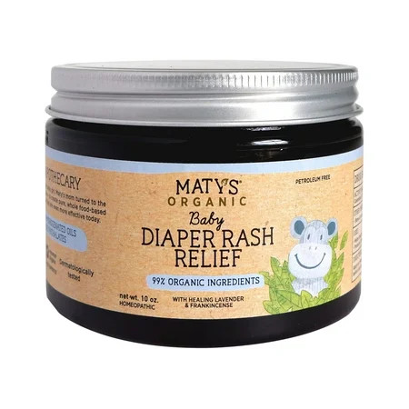 Maty's Organic Baby Diaper Rash Relief with Lavender and Frankincense, 10 oz | Walmart (US)