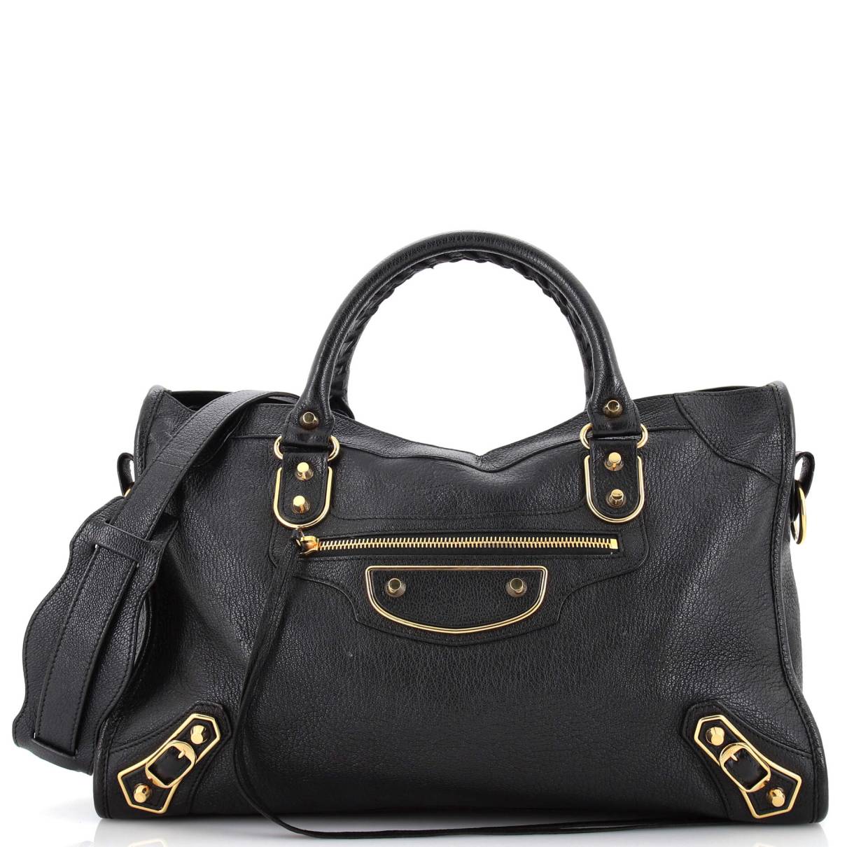 Leather handbag Balenciaga Black in Leather - 35079967 | Vestiaire Collective (Global)