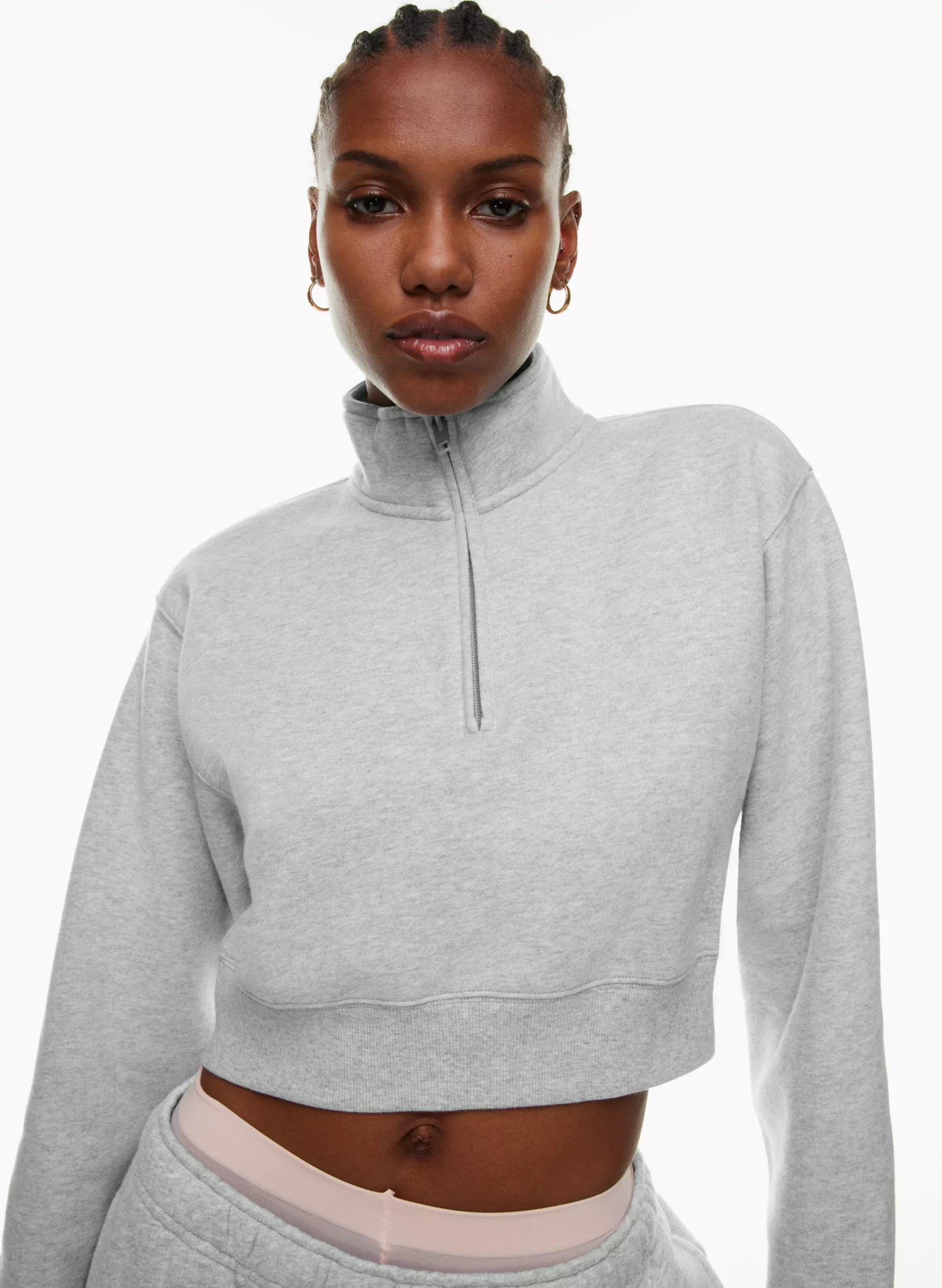 COZY FLEECE PERFECT 1/4 ZIP SWEATSHIRT | Aritzia