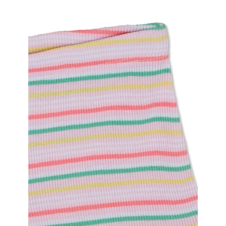 Garanimals Baby Girl Ruffle Edge Stripe Shorts, Sizes 0-24 Months | Walmart (US)