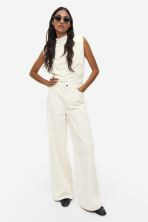 Draped shoulder-pad top | H&M (UK, MY, IN, SG, PH, TW, HK)