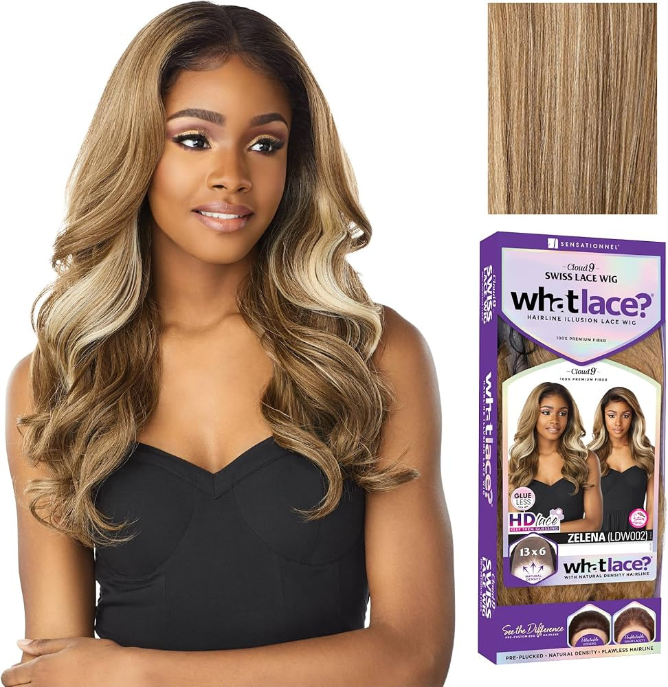 Sensationnel What Lace 13X6 Wigs - Zelena Lacefrontal Hand Tied Glueless Synthetic With Natural D... | Amazon (US)