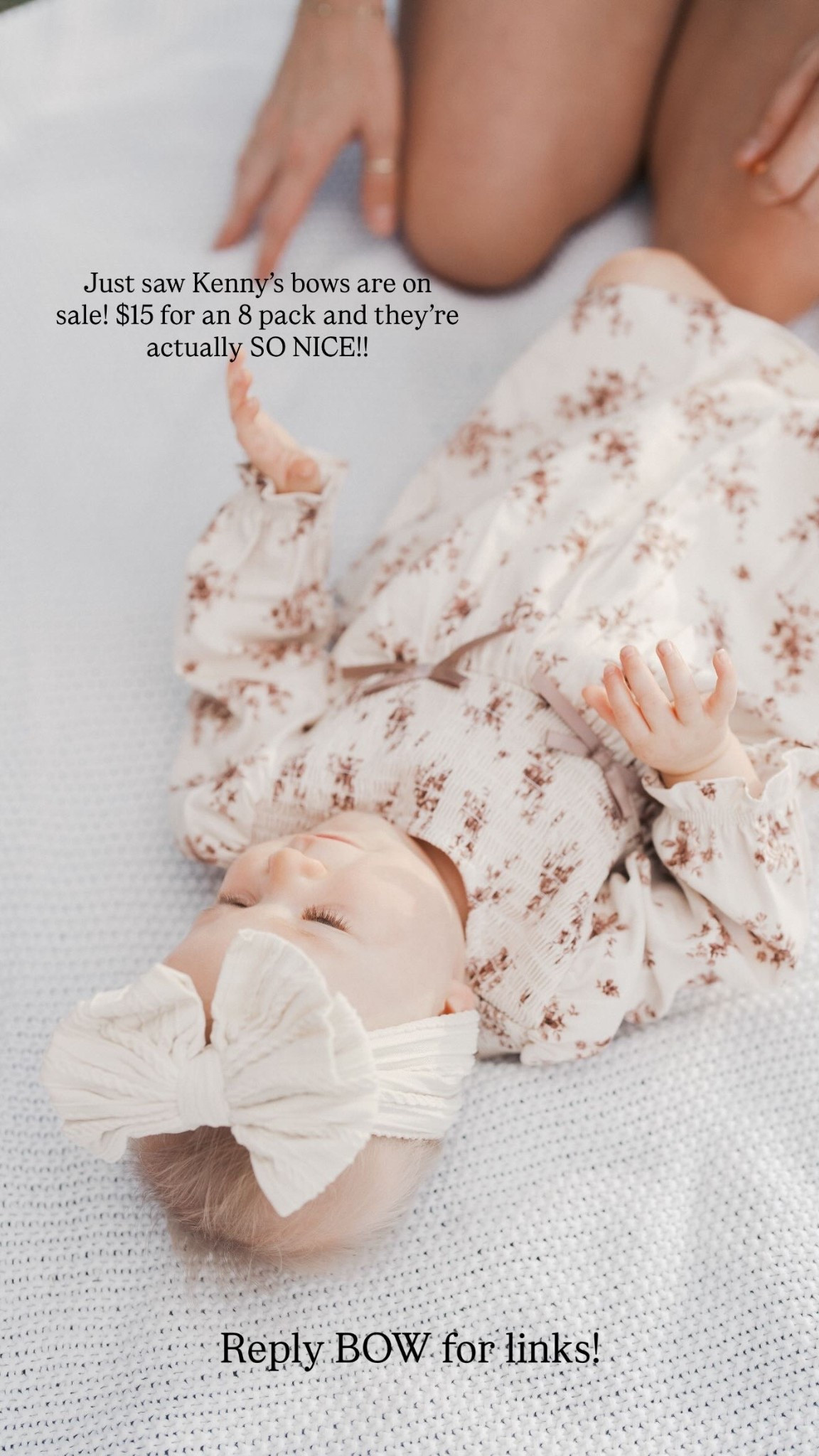 Just saw Kenny’s bows are on sale! $15 for an 8 pack and they’re actually SO NICE!! Reply

#LTKHoliday #LTKBaby #LTKKids