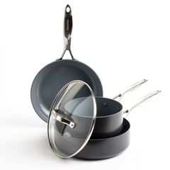 Valencia Pro Ceramic Nonstick  4-Piece Cookware Set | GreenPan