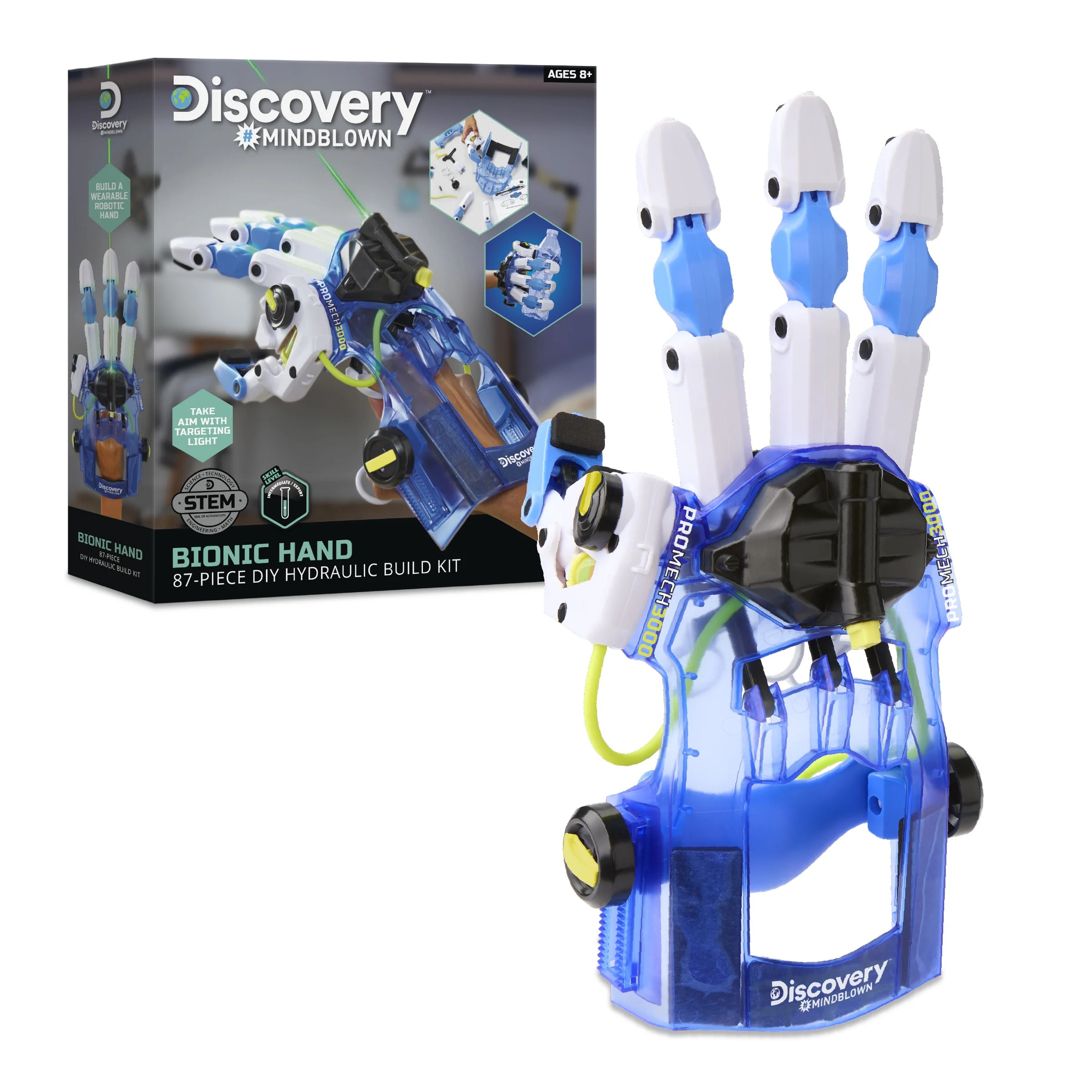 Discovery #MINDBLOWN Bionic Hand DIY Hydraulic Build Kit, Wearable Robotic Hand for STEM Learning | Walmart (US)