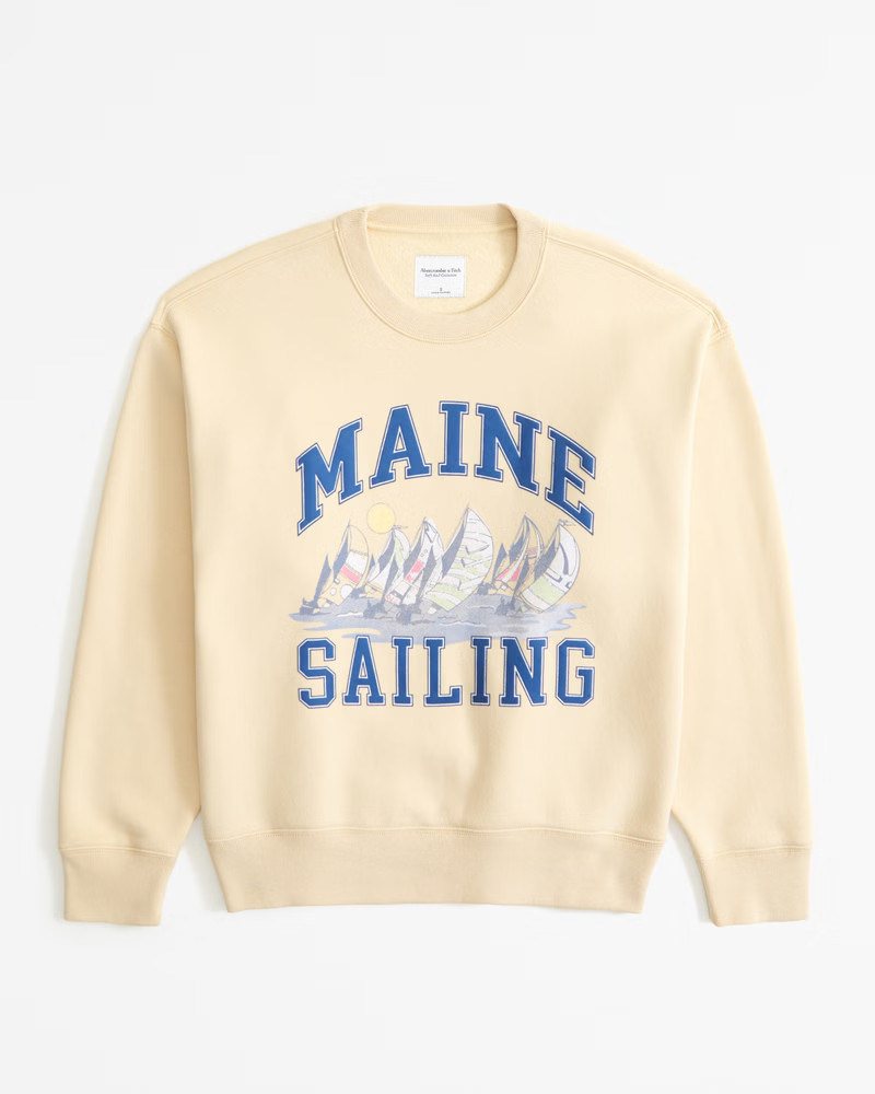 East Coast Destination Vintage Sunday Crew | Abercrombie & Fitch (US)