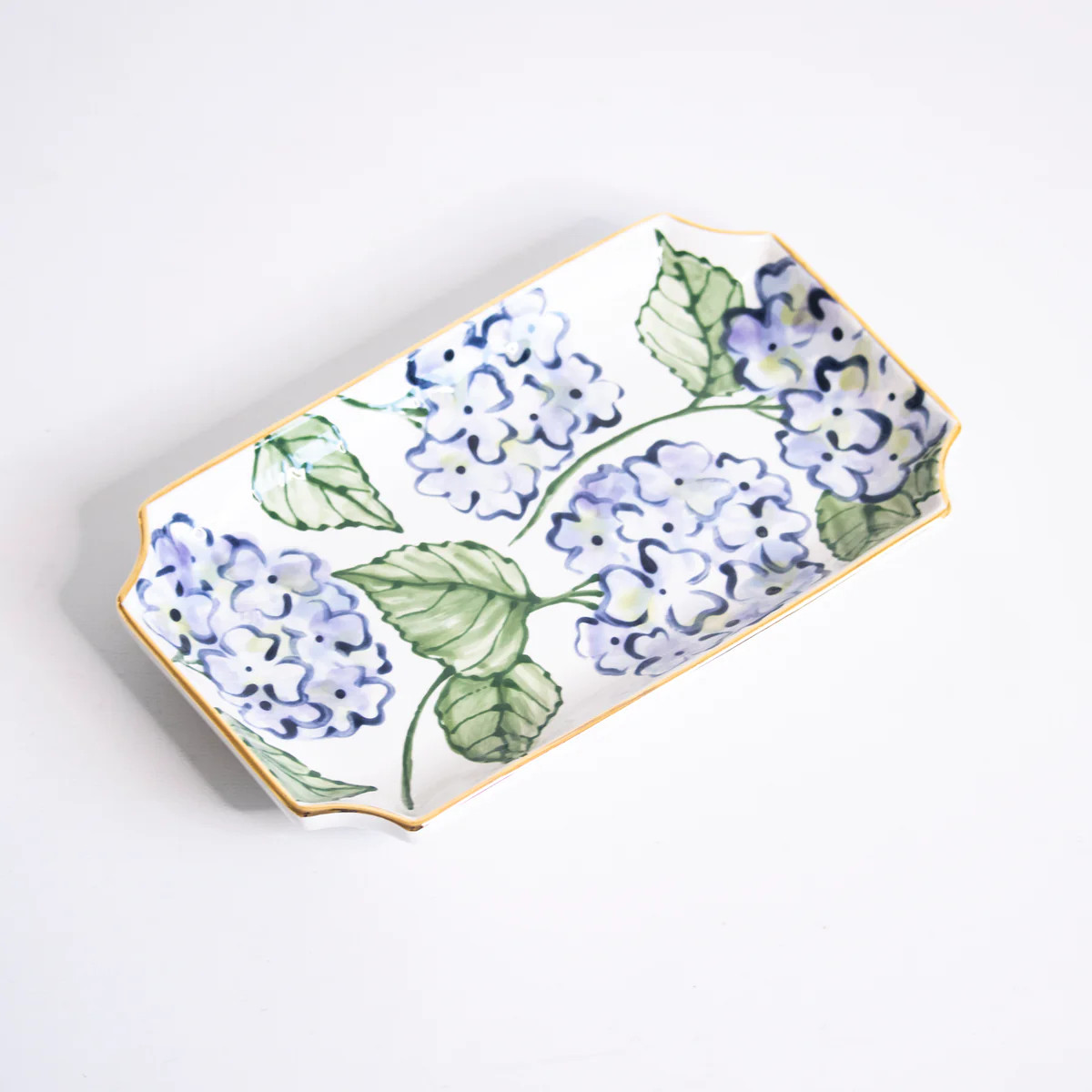Blue Hydrangea Grande Valet Tray | Susan Gordon Pottery