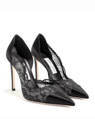 Women's Brigitte 100 Lace & Satin Pumps | Bloomingdale's (US)