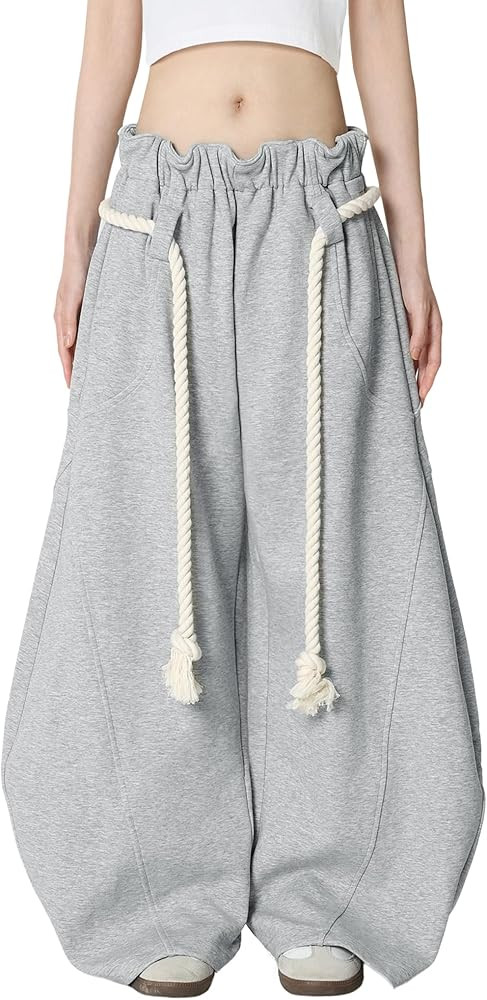 Aelfric Eden Super Baggy Barrel Sweatpants Wide Leg Pants for Women Men Casual Elastic Waist Unis... | Amazon (US)