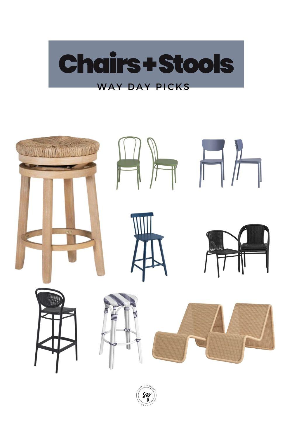 There are ton of great dining chairs and counter stools, as well as a lot of the outdoor chairs/stools I've been eying in this weekend's Way Day sale.

I included a few fun colors in this roundup but most of these come in a wide range of colors.  Also, several of these are sold in sets of two or even 4 for even greater savings.  Now is a great time to update your seating! xoxo, Suzette 

 #LTKHome #LTKSaleAlert