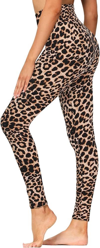 GAYHAY High Waisted Leggings for Women - Soft Opaque Slim Tummy Control Printed Pants for Running... | Amazon (US)