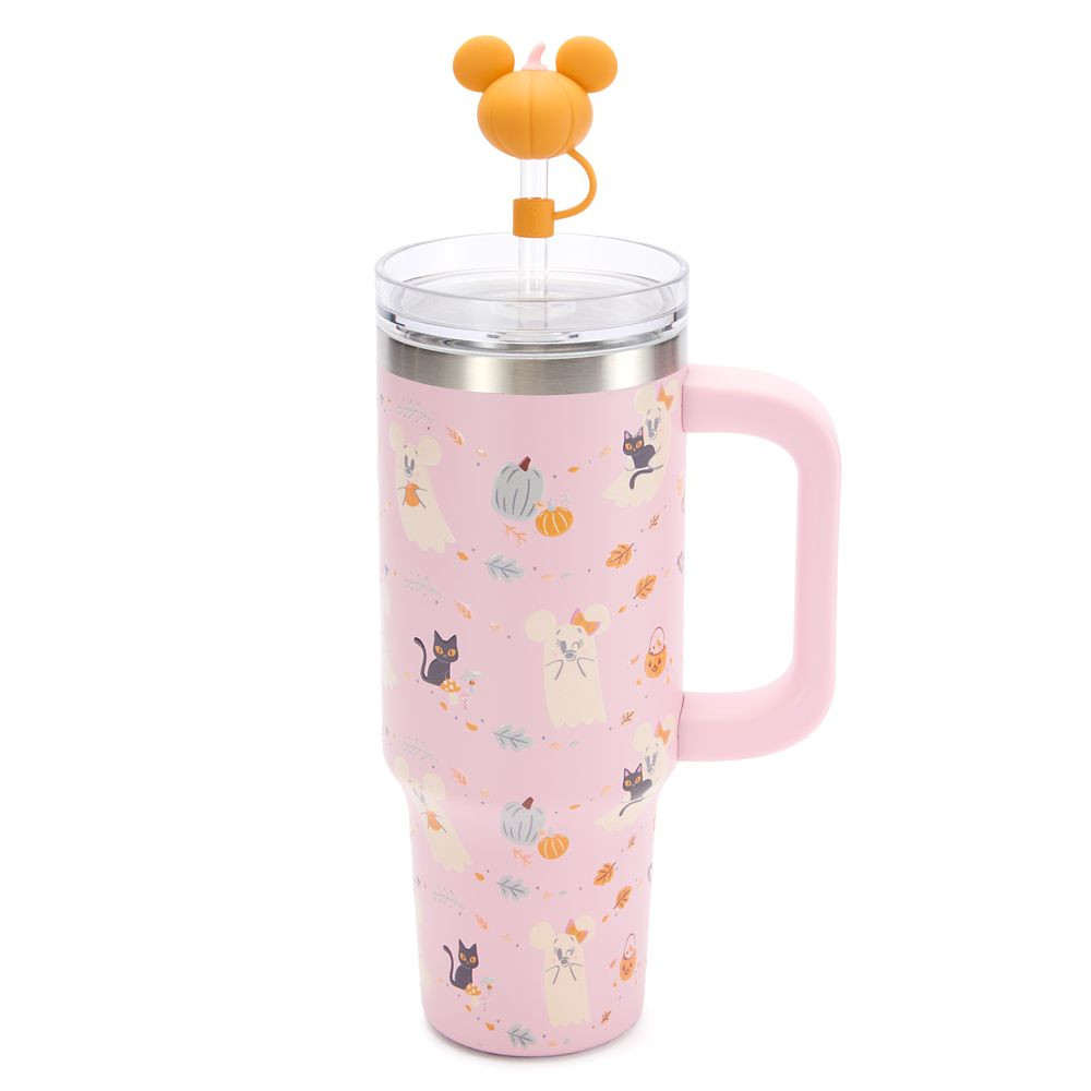 Mickey and Minnie Mouse Cutie Ghost 30 oz. Stainless Steel Travel Cup with Straw | Disney Store