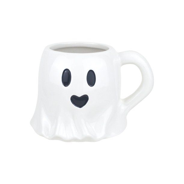 Way To Celebrate Halloween Ghost Ceramic Mug, 15oz - Walmart.com | Walmart (US)