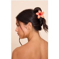 Coral Lily Flower Hair Clip | PrettyLittleThing US
