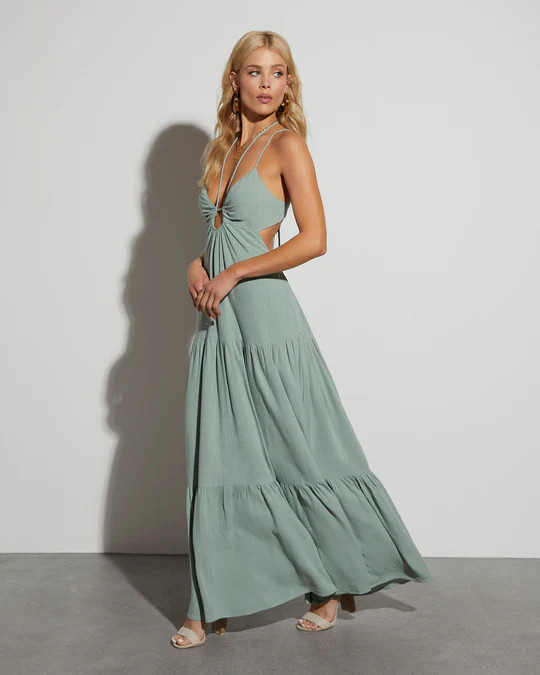 Frankie Tie Back Maxi Dress | VICI