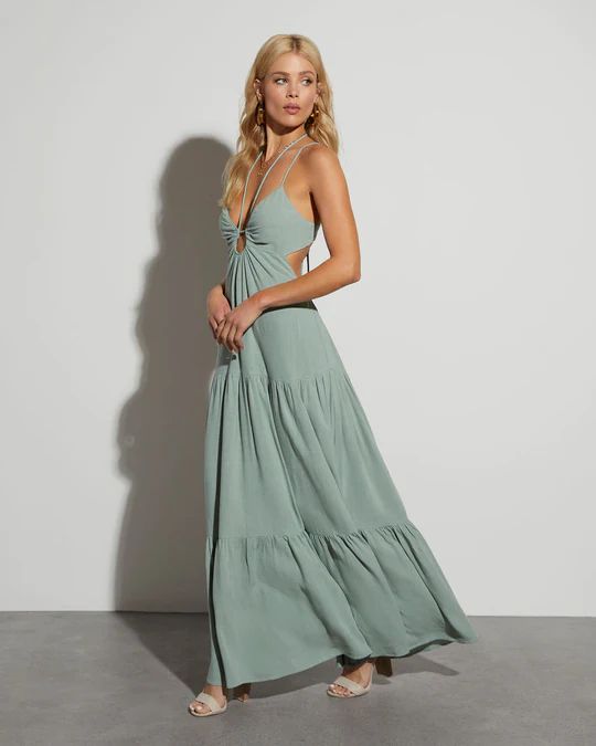 Frankie Tie Back Maxi Dress | VICI Collection