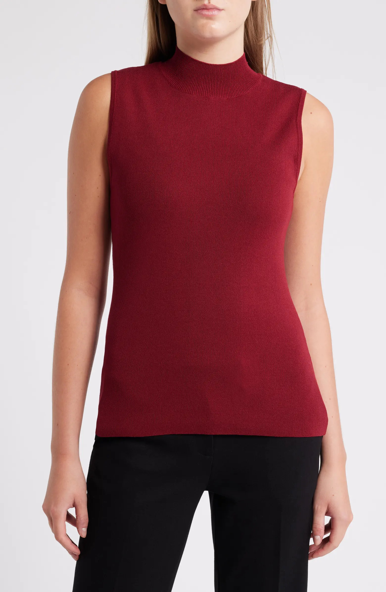 Tahari ASL Sleeveless Mock Neck Top | Nordstrom | Nordstrom