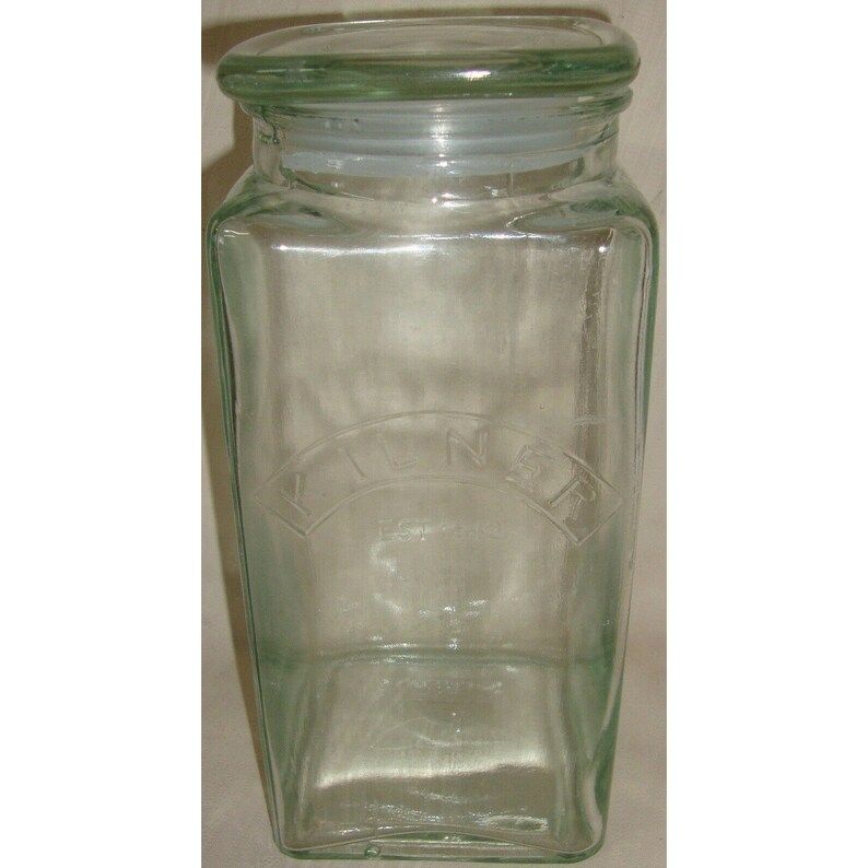 Kilner Ravenhead Embossed Square Glass Storage Jar With Lid | Etsy | Etsy (US)