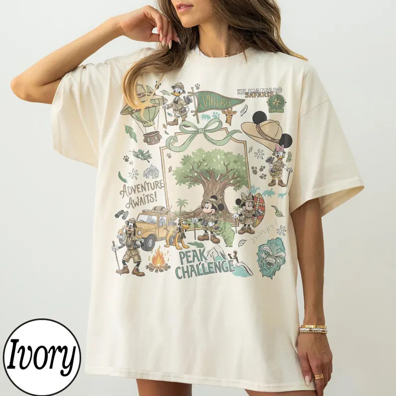 Vintage Disney Animal Kingdom Shirt, Comfort Colors Safari Tee, Walt Disney World Trip 2026 Tee, ... | Etsy (Global)
