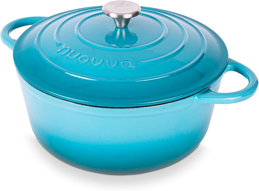 Cast Iron Dutch Oven with Lid – Non-Stick Ovenproof Enamelled Casserole Pot, Oven Safe up to 50... | Amazon (US)