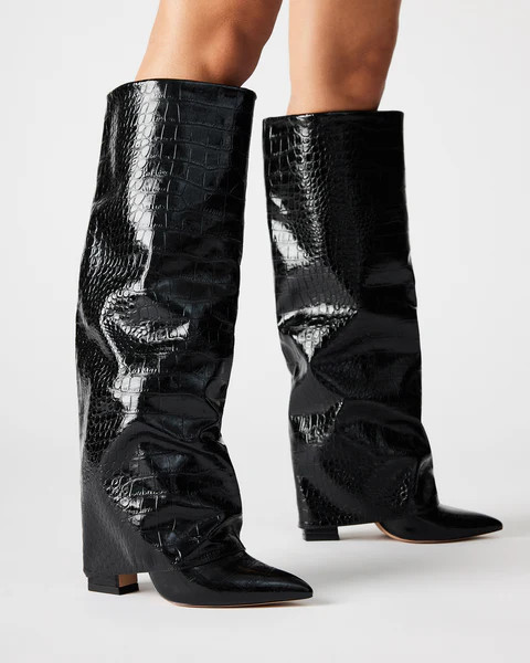 STUNTIN BLACK CROCODILE | Steve Madden (US)