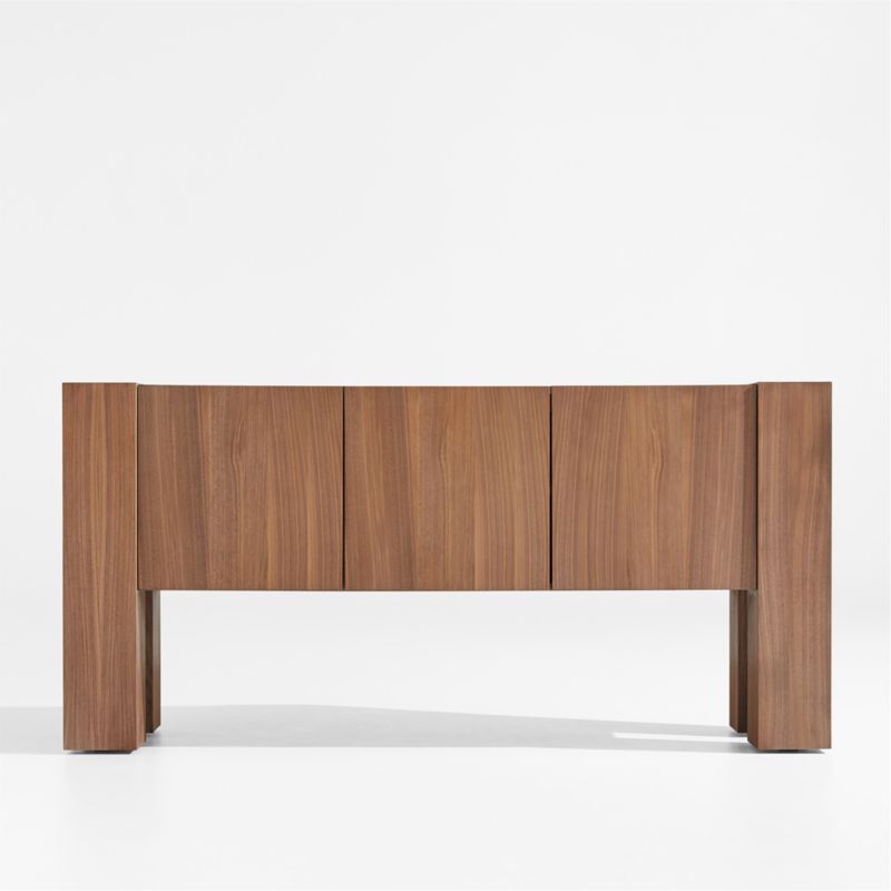 Sobro Mahogany Wood Sideboard + Reviews | Crate & Barrel | Crate & Barrel